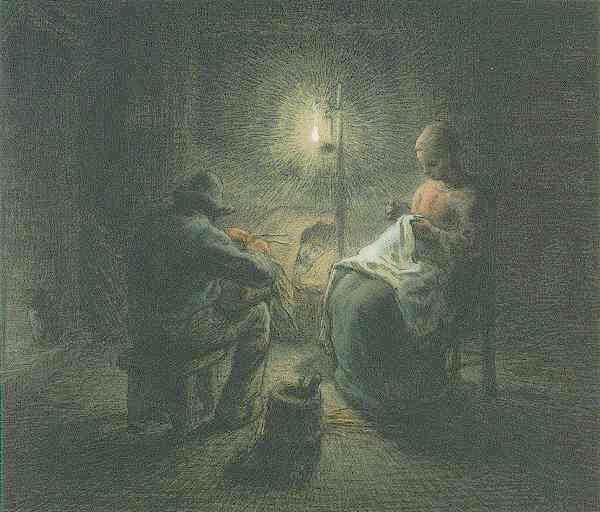 Jean-Francois Millet Night 1867 Fine Arts Museum, Boston